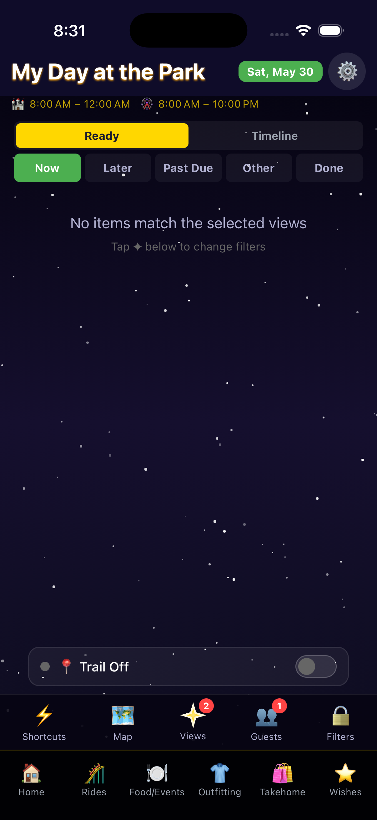 Mobile Settings — GPS Recording