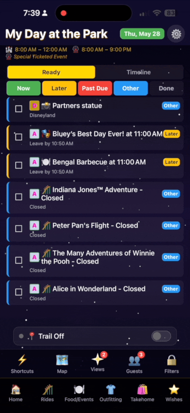Mobile Settings — Set Date & User