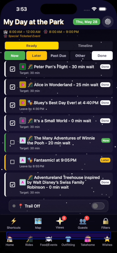 Mobile Sync — Export Tab