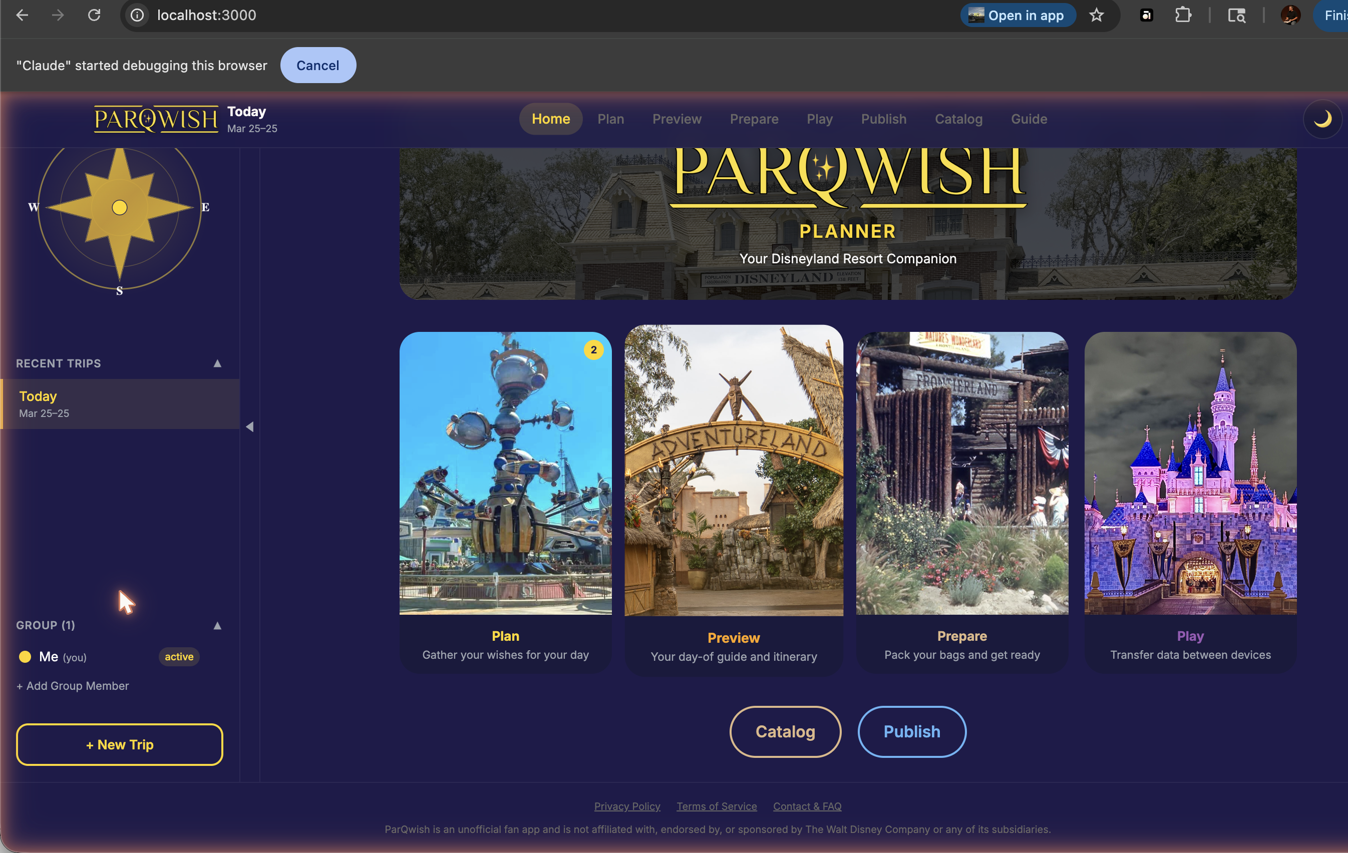 PWA Home — Family Member Panel