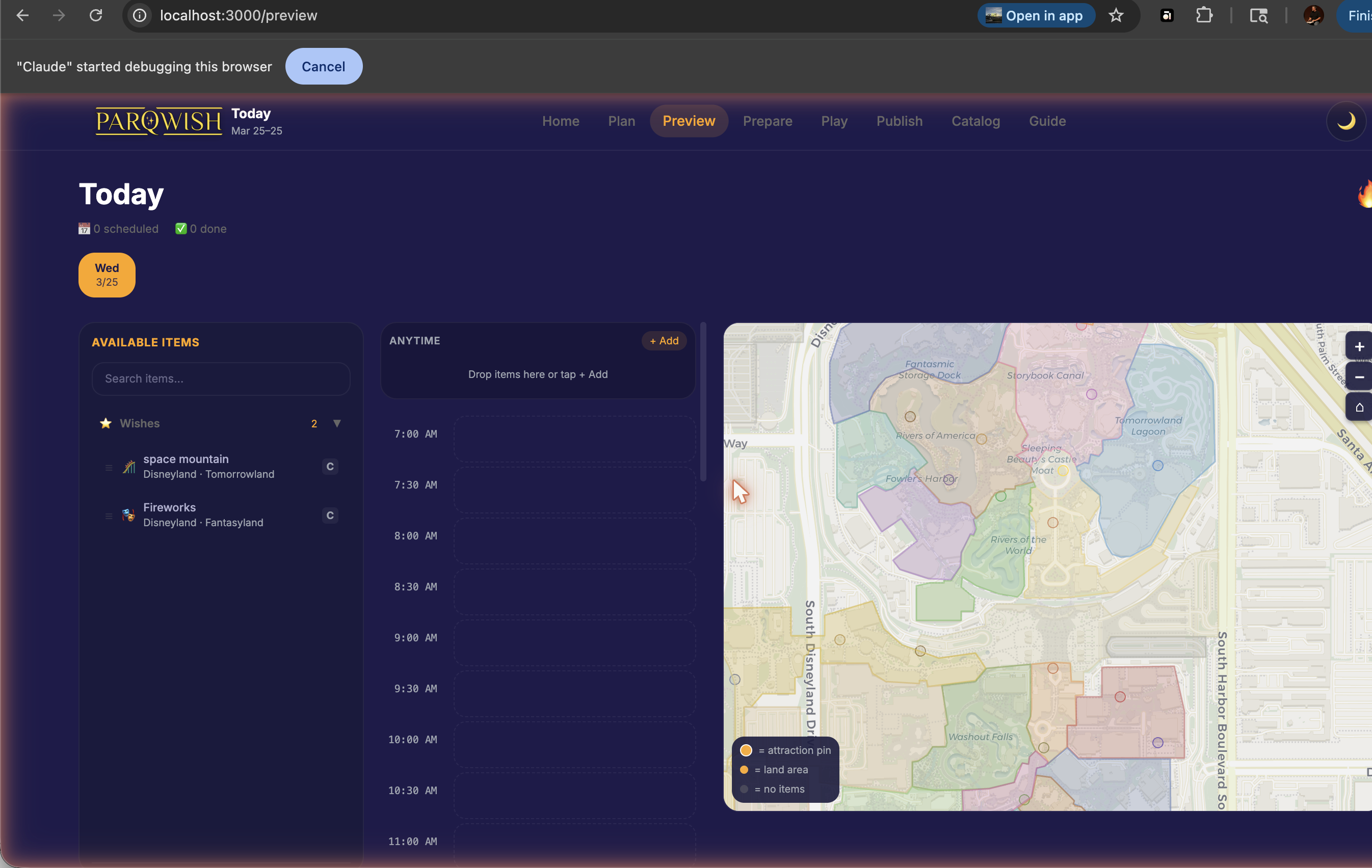 PWA Preview — Park Map