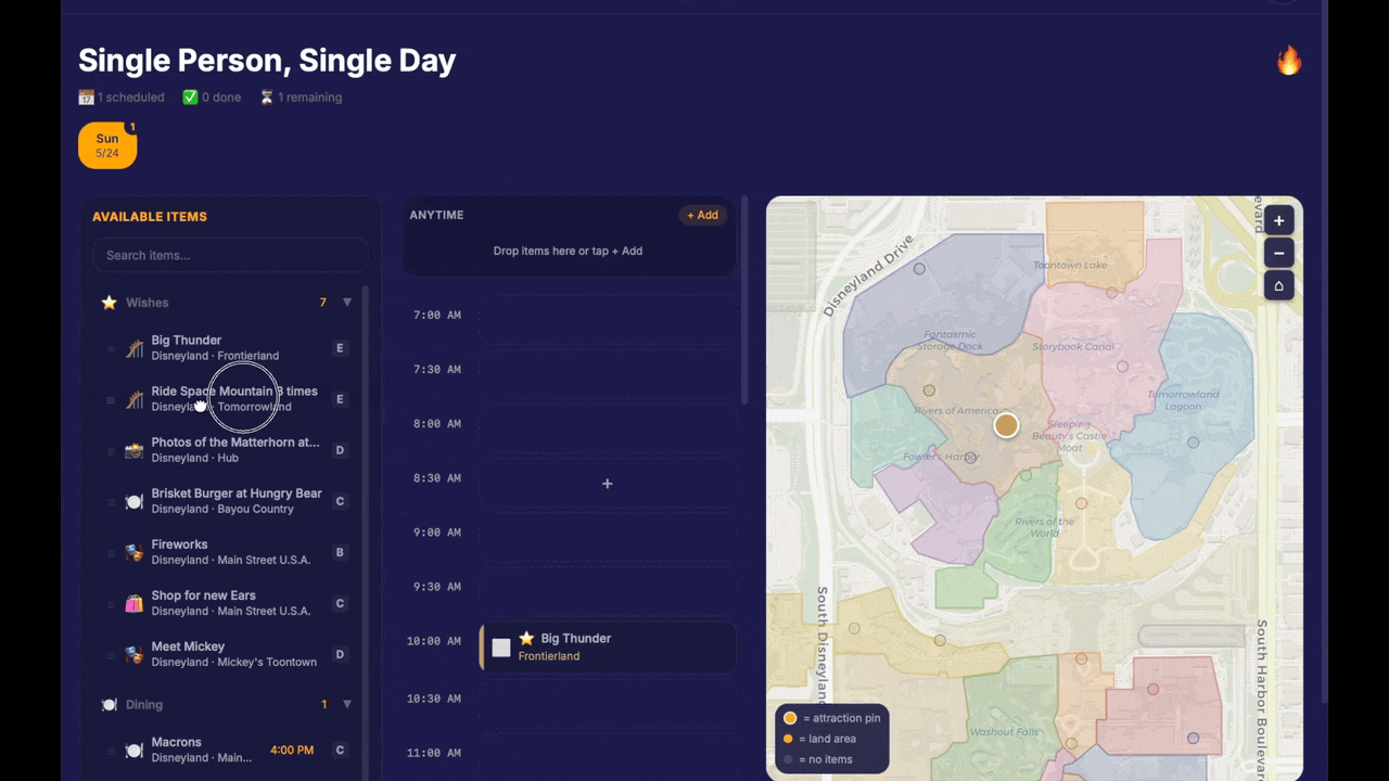 PWA Preview — Day Timeline